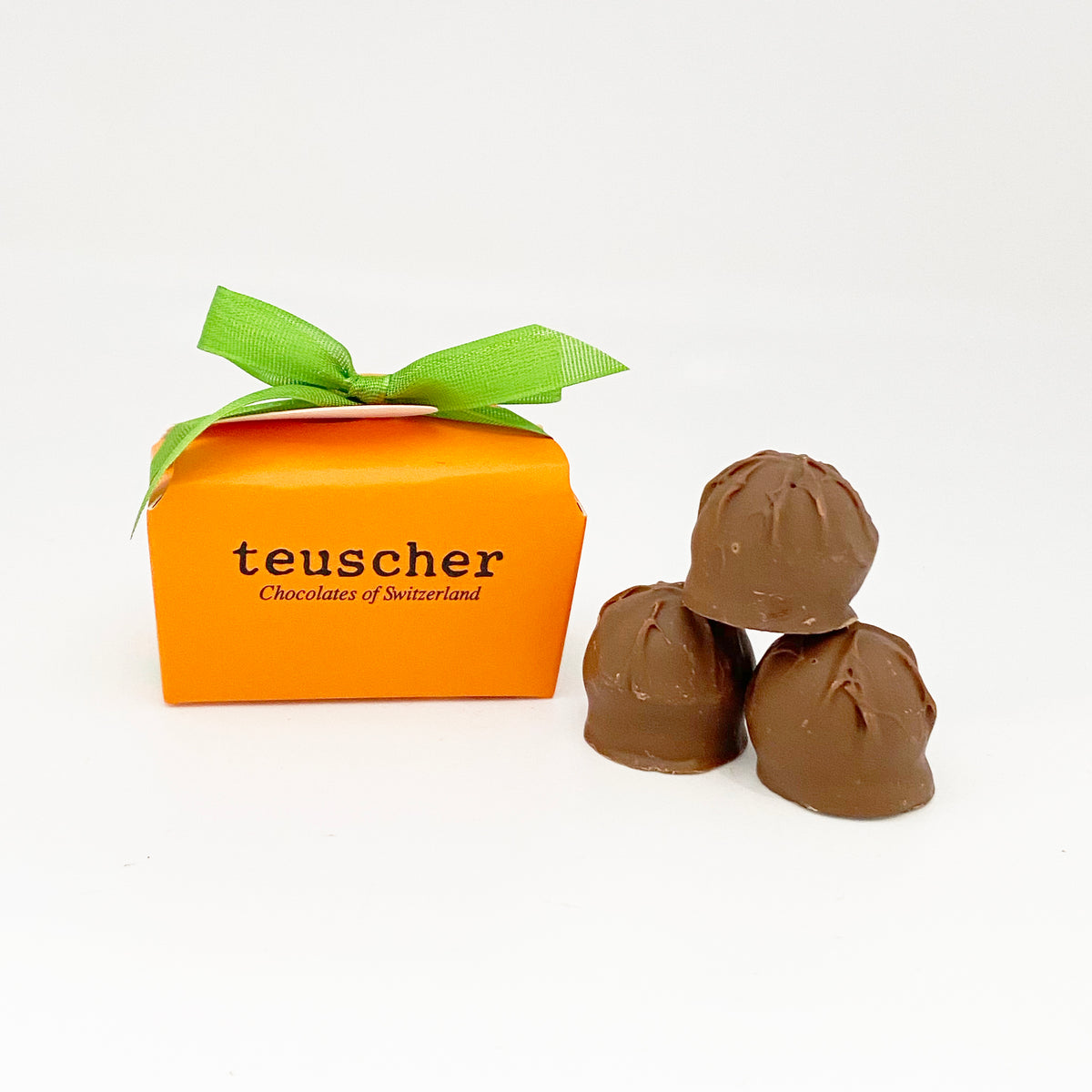 2 Piece Truffles Box (Orange Color Box) Beverly Hills teuscher