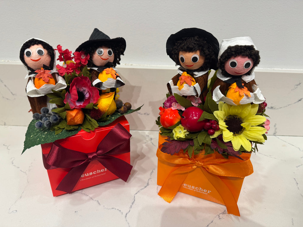 Large 48 Piece Thanksgiving Pilgrim Truffle Box