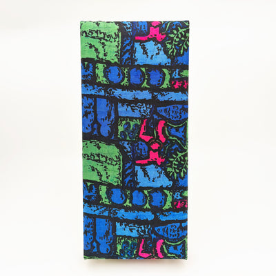 36 Piece Blue Color Block Silk Box