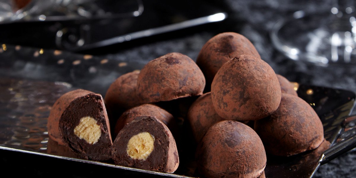 Dark chocolate truffles