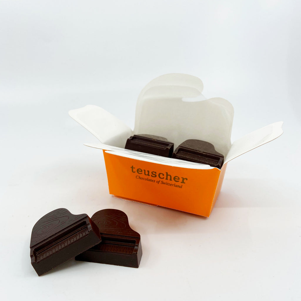 Dark Chocolate Gianduja Pianos