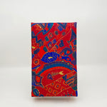 24 Piece Red Abstract Silk Box