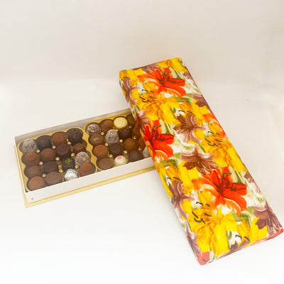 48 Piece Orange Lily Silk Box