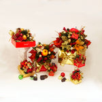Golden Holiday Christmas Floral Collection